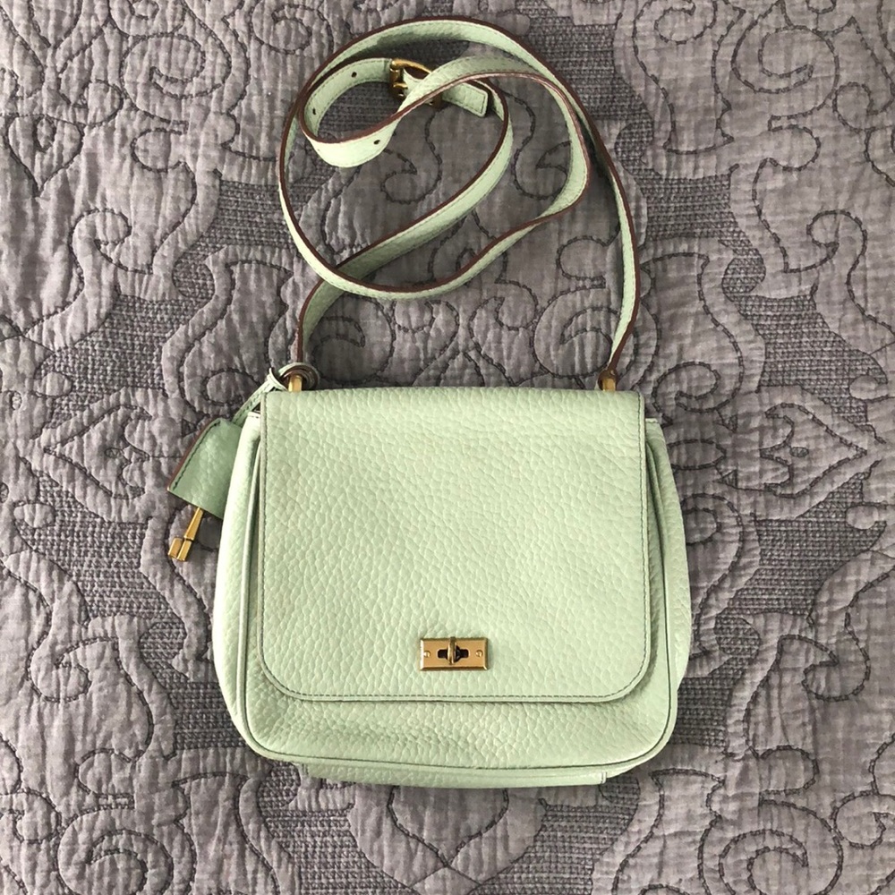 Mint Green Fossil Crossbody